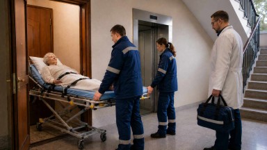 Транспортировка больных после выписки в Анапе